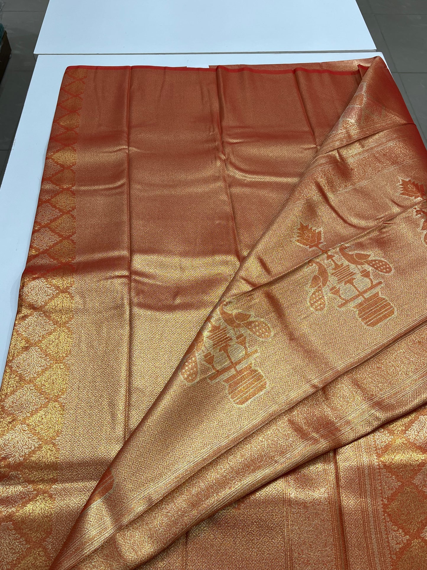 Premium semi silk tissue saree