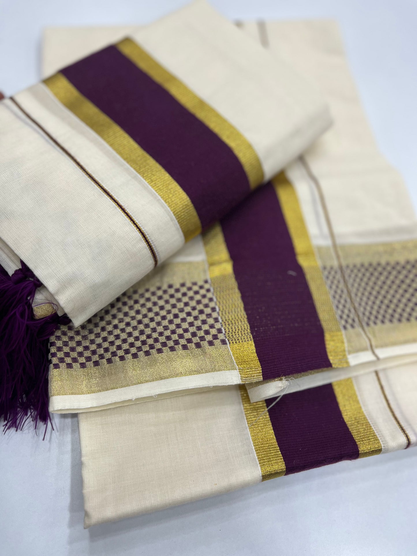 Premium Cotton Setdhothi 2.80 mtr ( ONAM26 )