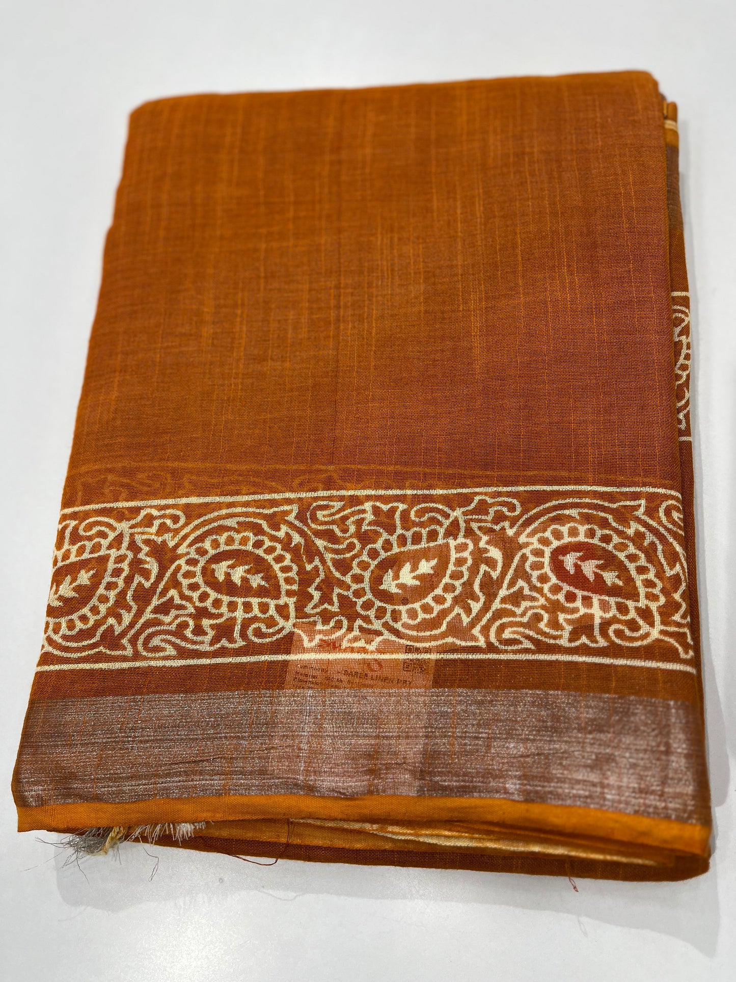 Linen cotton saree