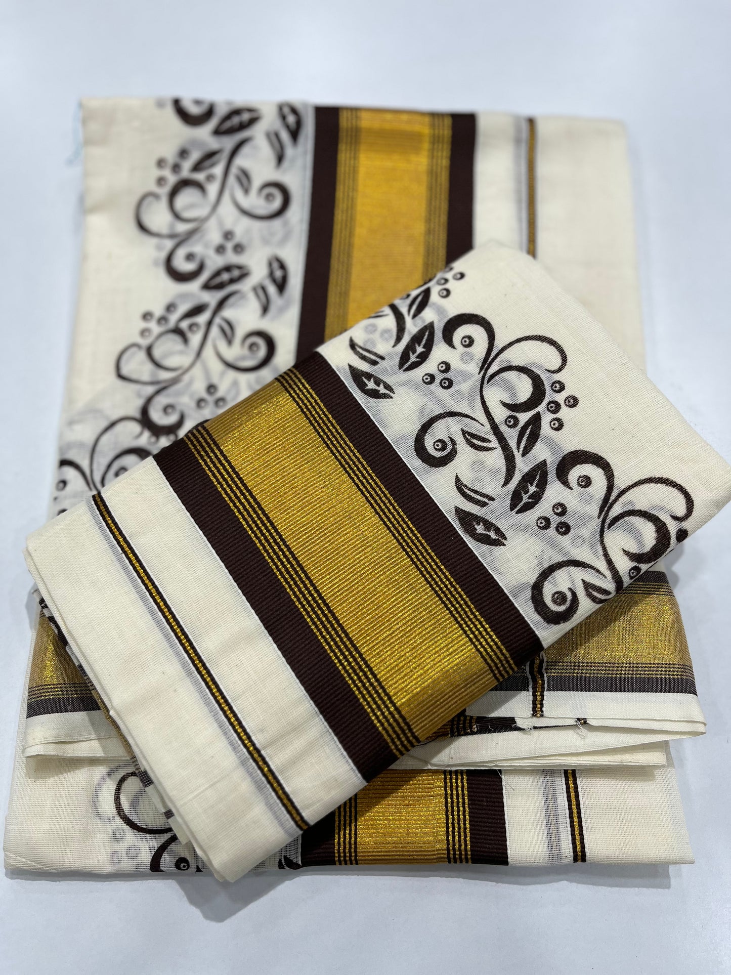 Printed set Dhothi
