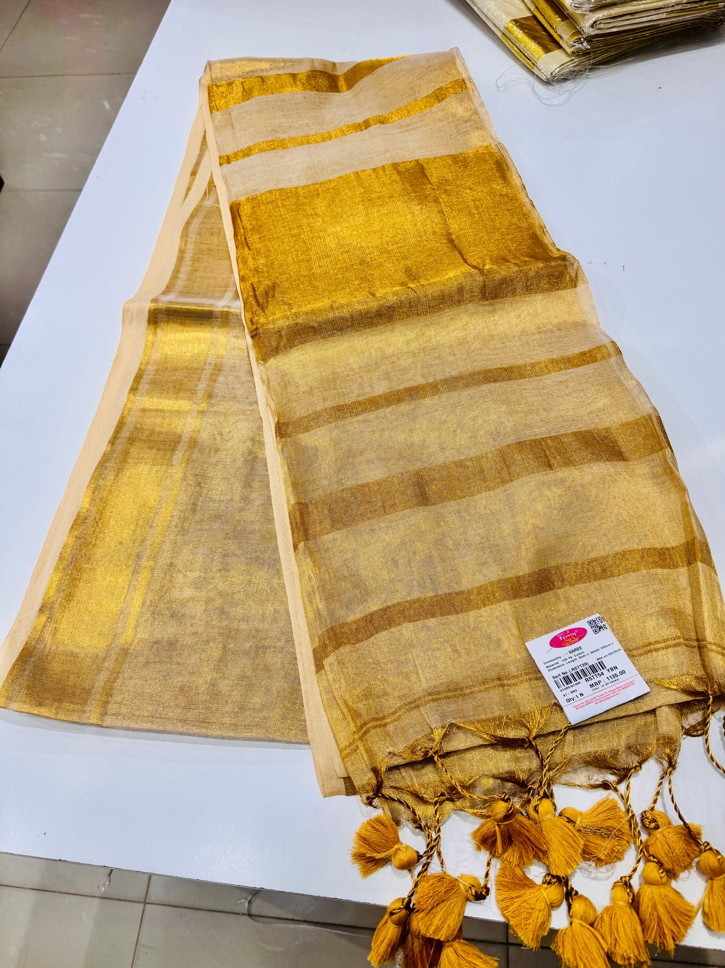 Mul Tissue Saree