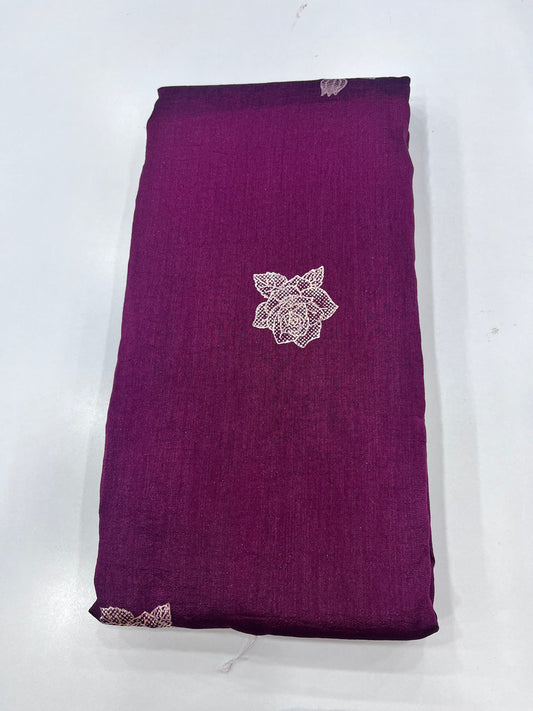 Kashmiri silk foil print(KS0009)