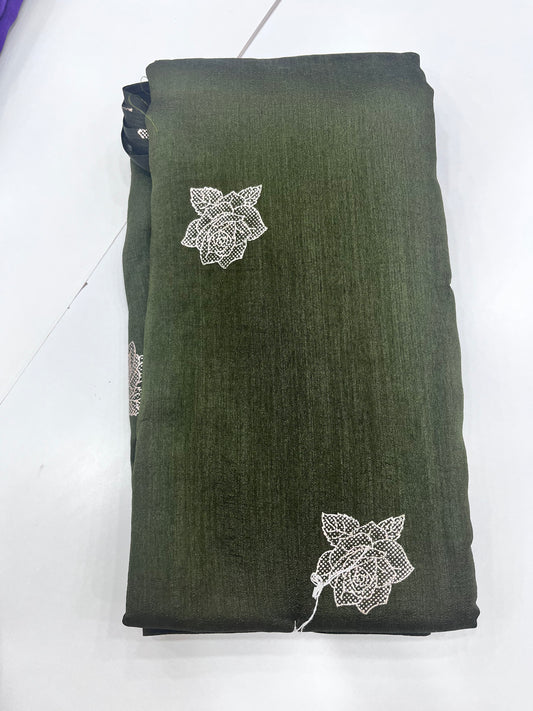 Kashmiri silks foil print (0014)