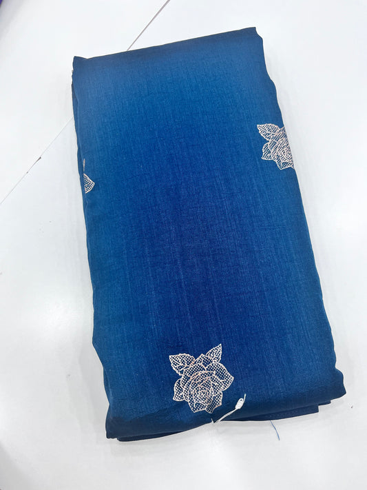Kashmiri silks foil print (0015)