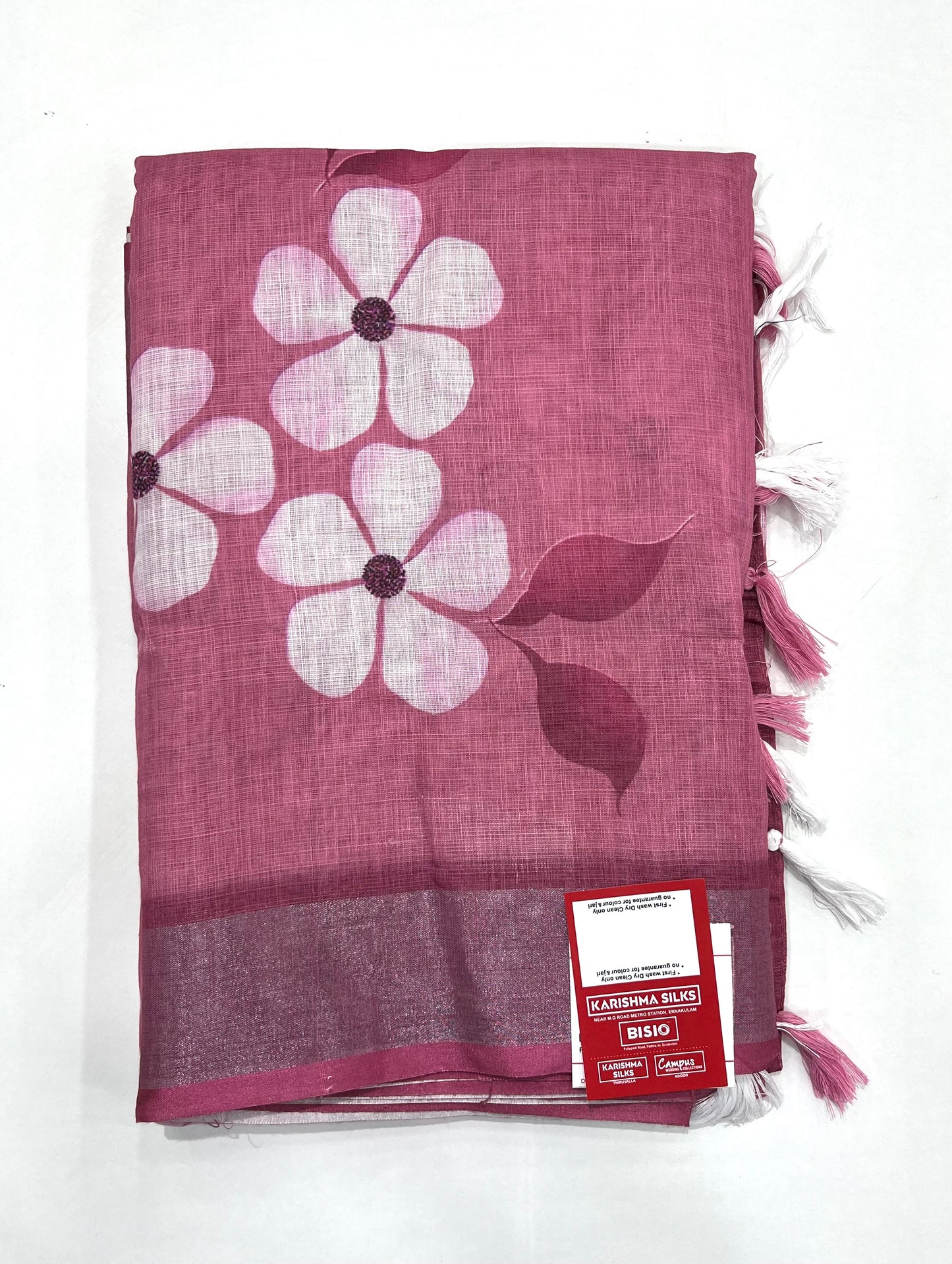 Digital Print Semi Linen Saree