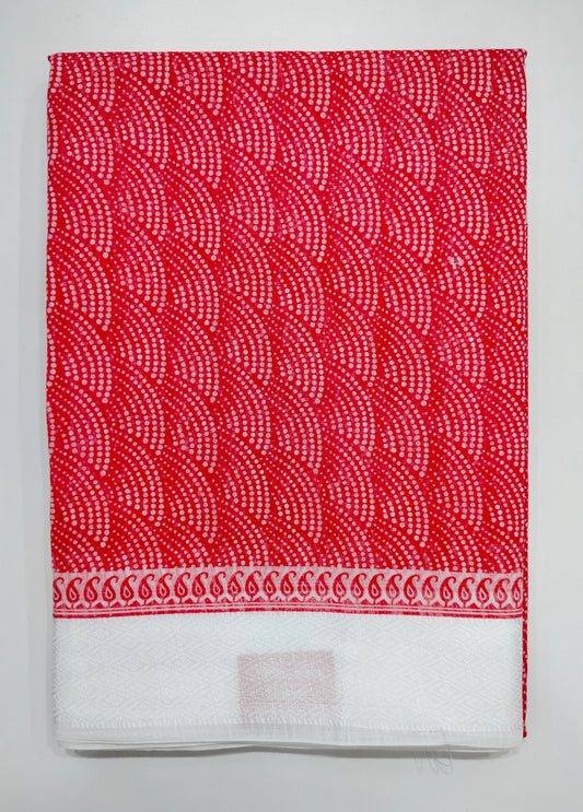 SEMI CHANDERI SAREE