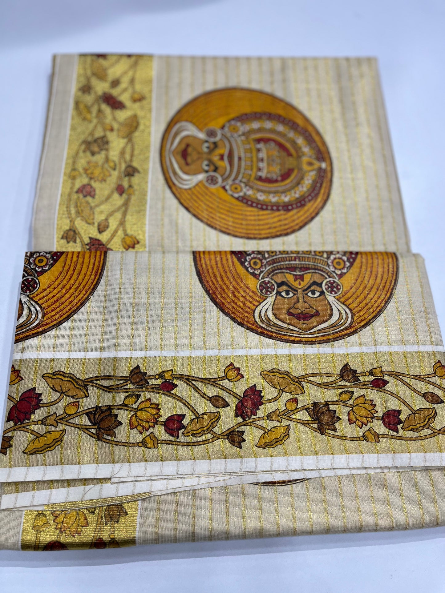 Kadhakali Printed Tissue Setsaree