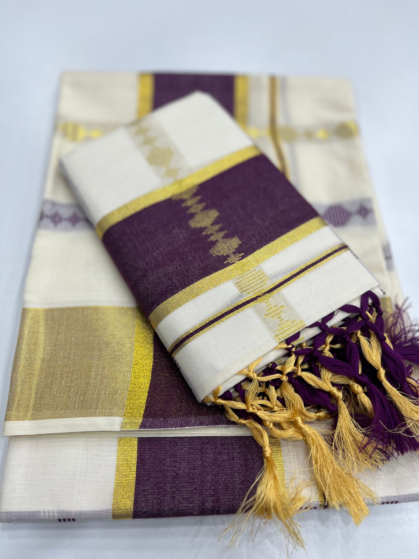 Premium Cotton Setdhothi 2.80 mtr ( ONAM26 )