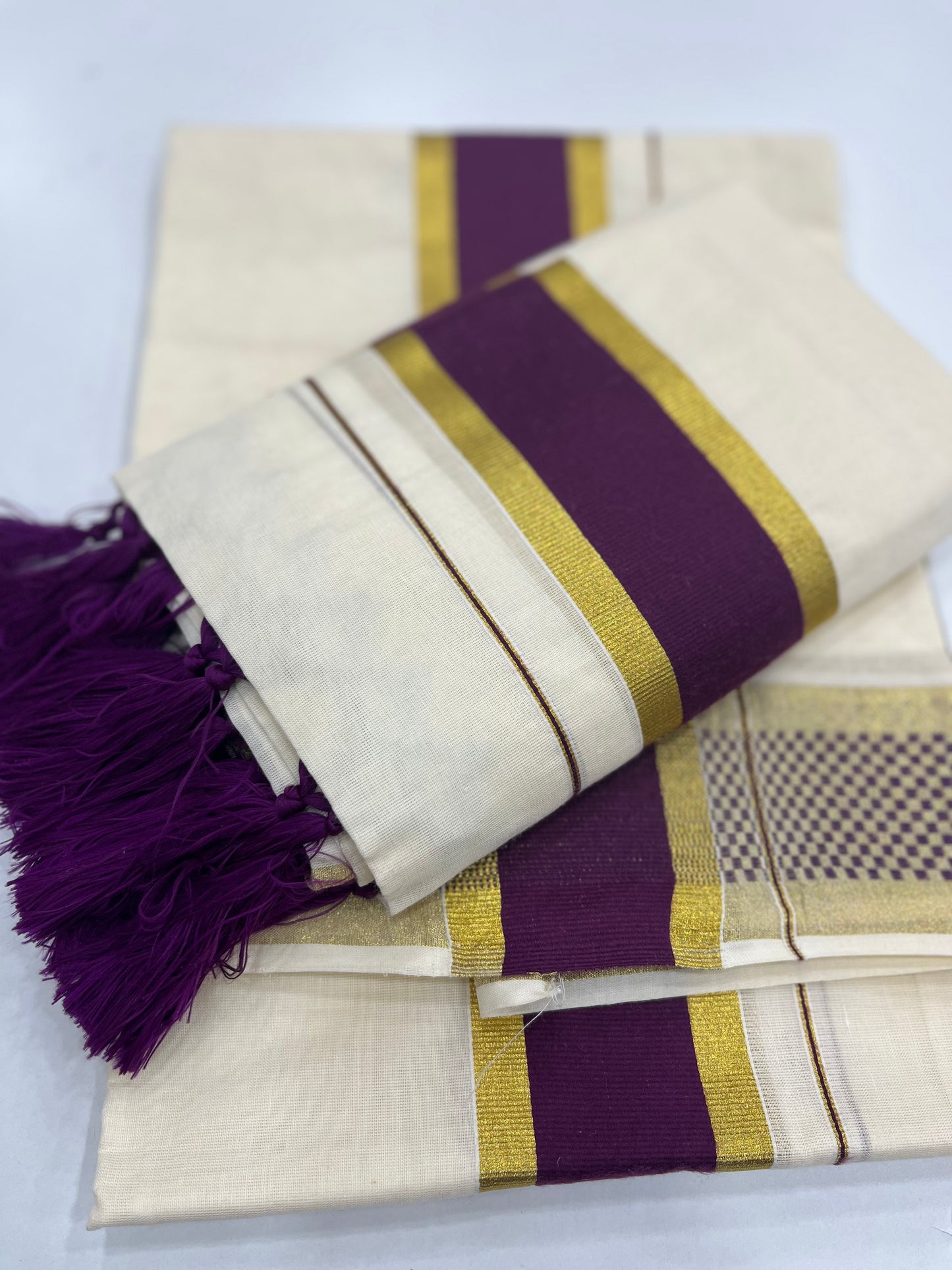 Premium Cotton Setdhothi 2.80 mtr ( ONAM26 )