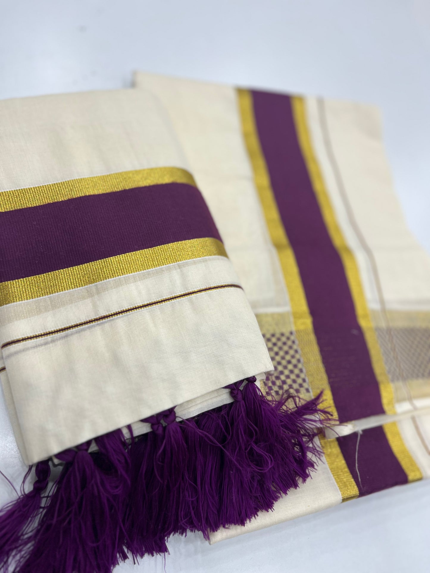Premium Cotton Setdhothi 2.80 mtr ( ONAM26 )