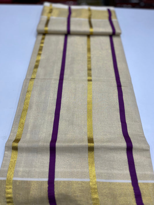 Striped Tissue Setsaree