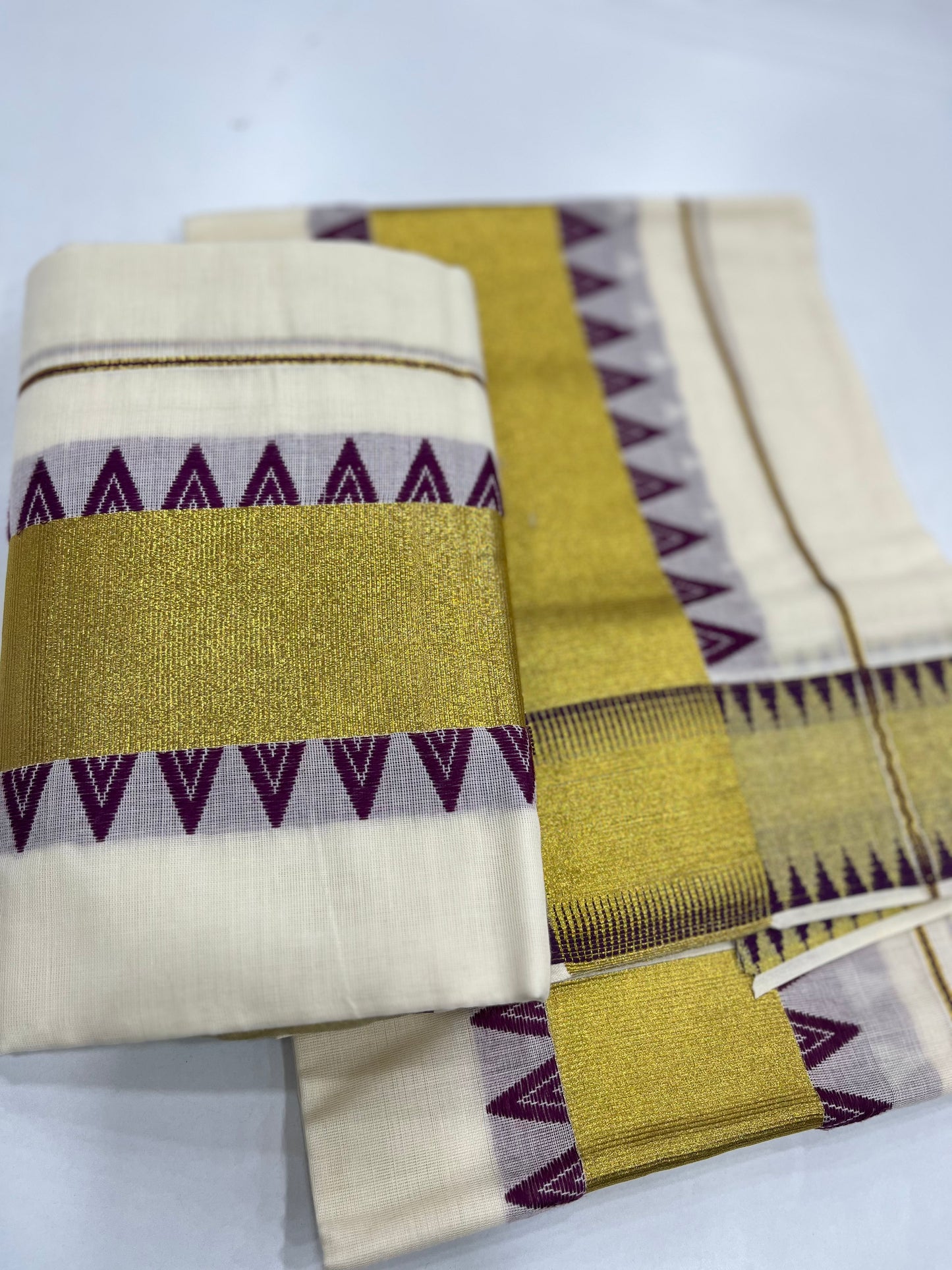 Premium Cotton Setdhothi 2.80 mtr ( ONAM26 )