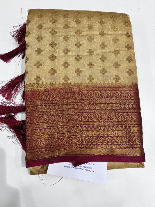Semi Banarasi silk Saree