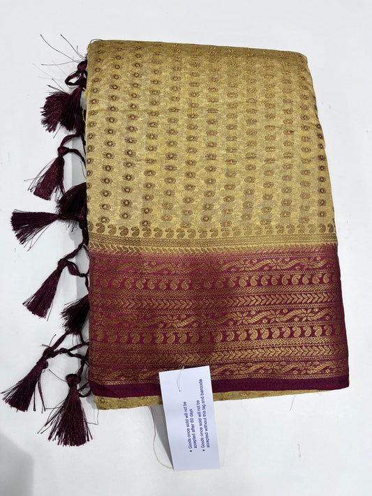 Semi Banarasi silk saree