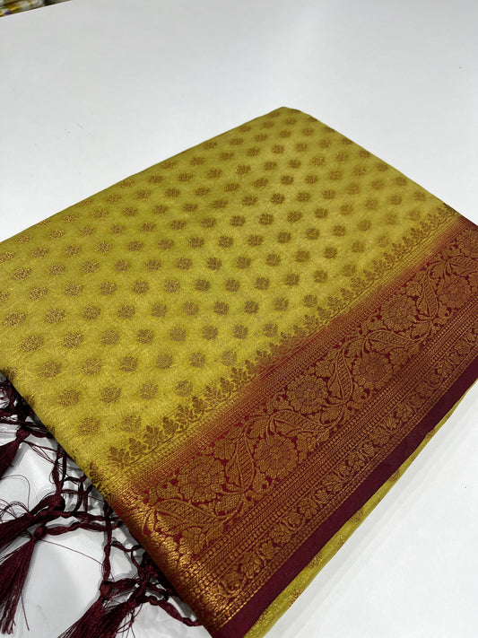 Semi Banarasi Saree