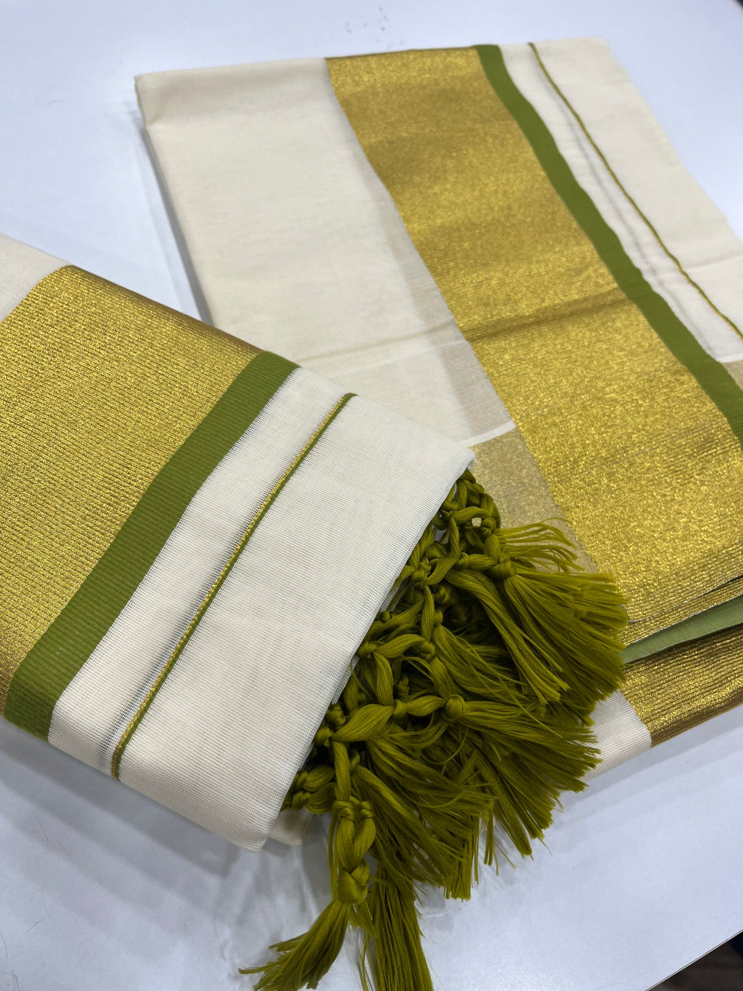 Premium Cotton Setdhothi 2.80mtr ( ONAM26 )