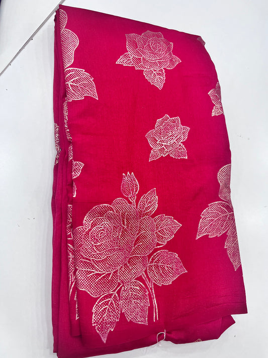 Kashmiri silks foil print(0012)