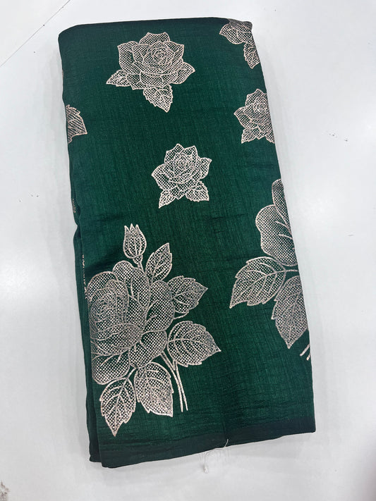 Kashmiri silks foil print (0013)