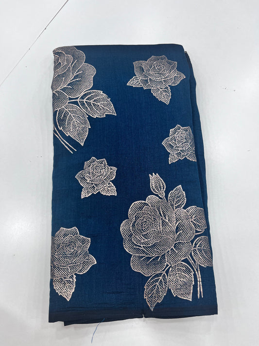 Kashmiri silks foil print (0015)