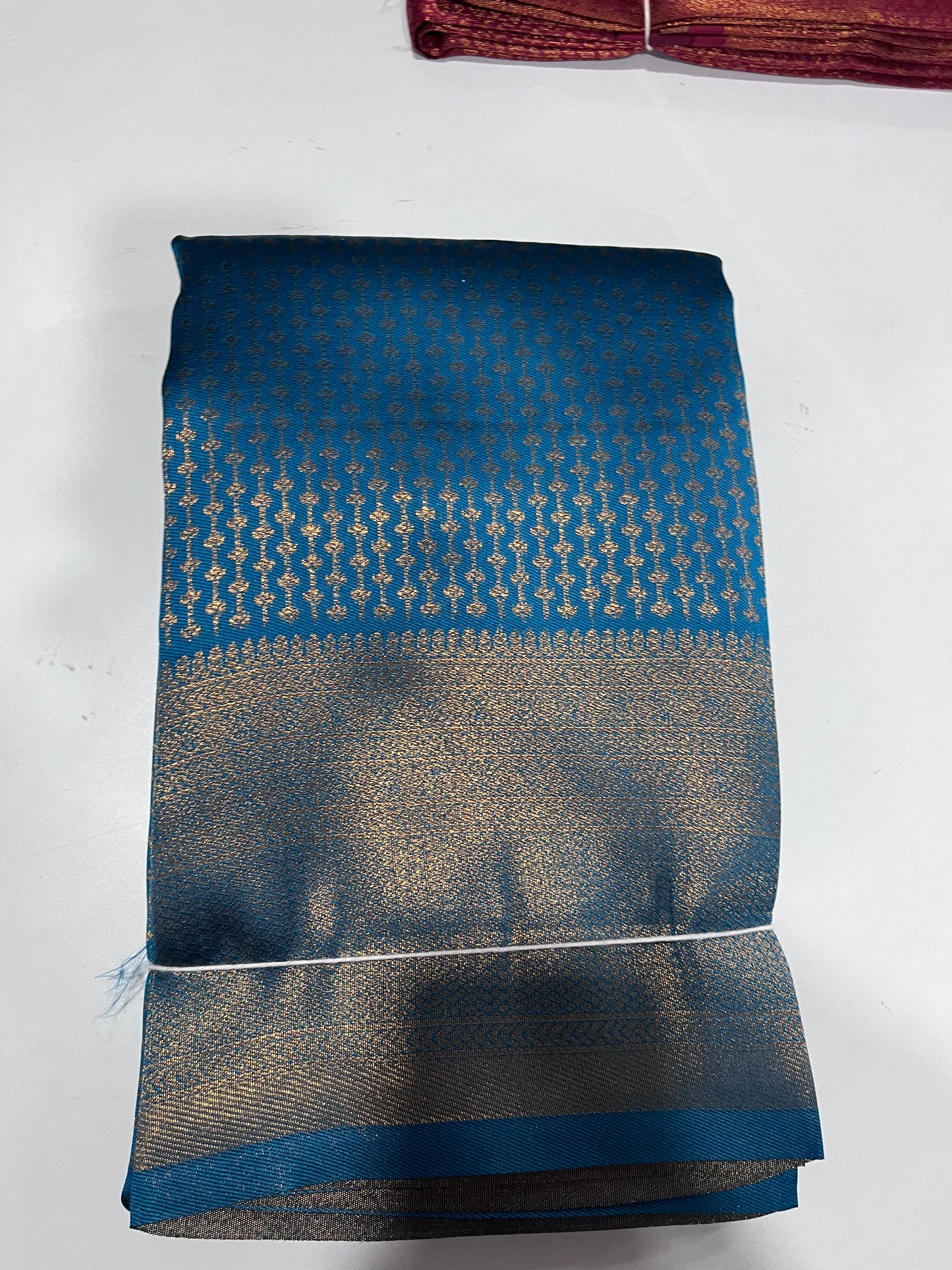 Semisilk Brocade Saree with Blouse  ( RANI )