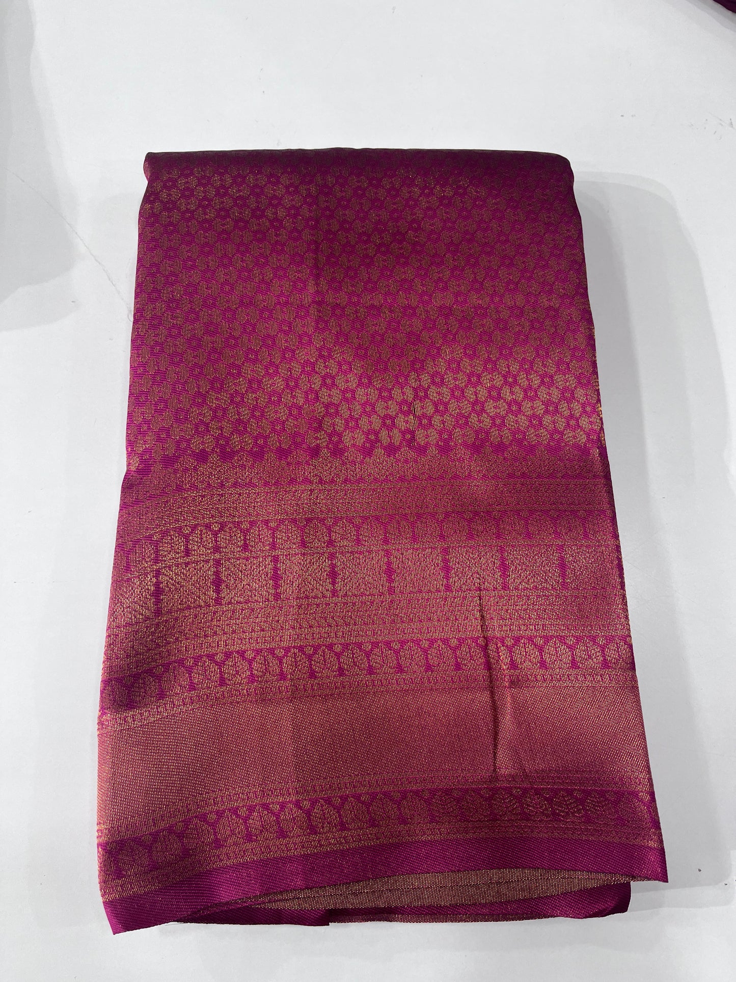 Semisilk Brocade Saree ( RANI )