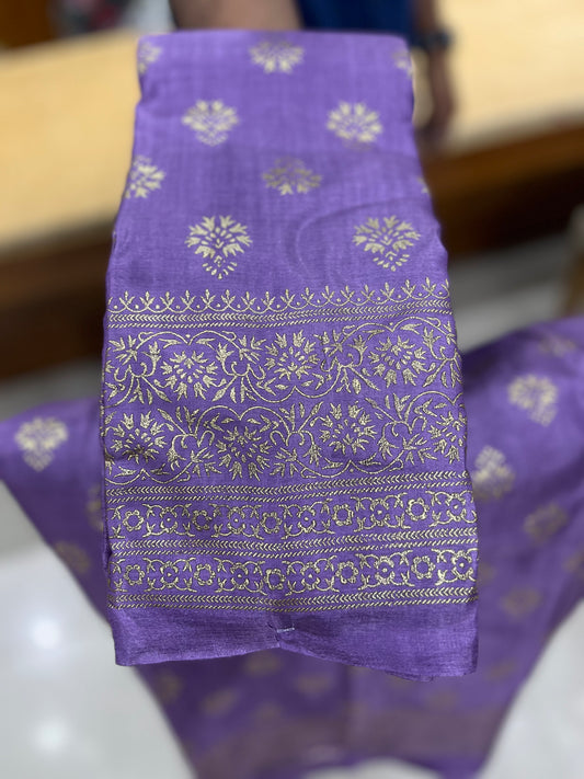 Vichitra Model Foil Print Saree