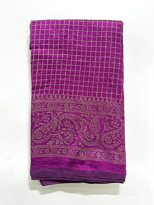 Vichitra Model Foil Print Trending Saree